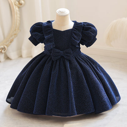 Puffy Western Style Princess Dress for One-Year-Old Elegance Lifestyle