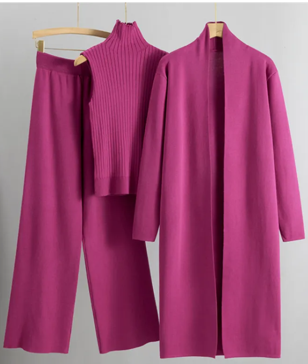 Women’s 3-Piece Knit Set Elegance Lifestyle