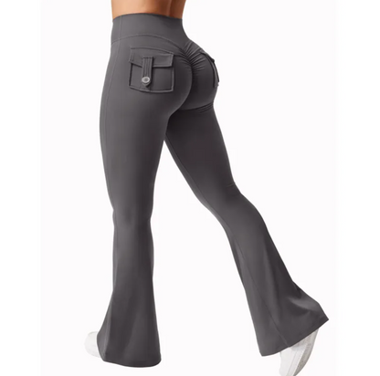 High-Waisted Cargo Joggers Elegance Lifestyle