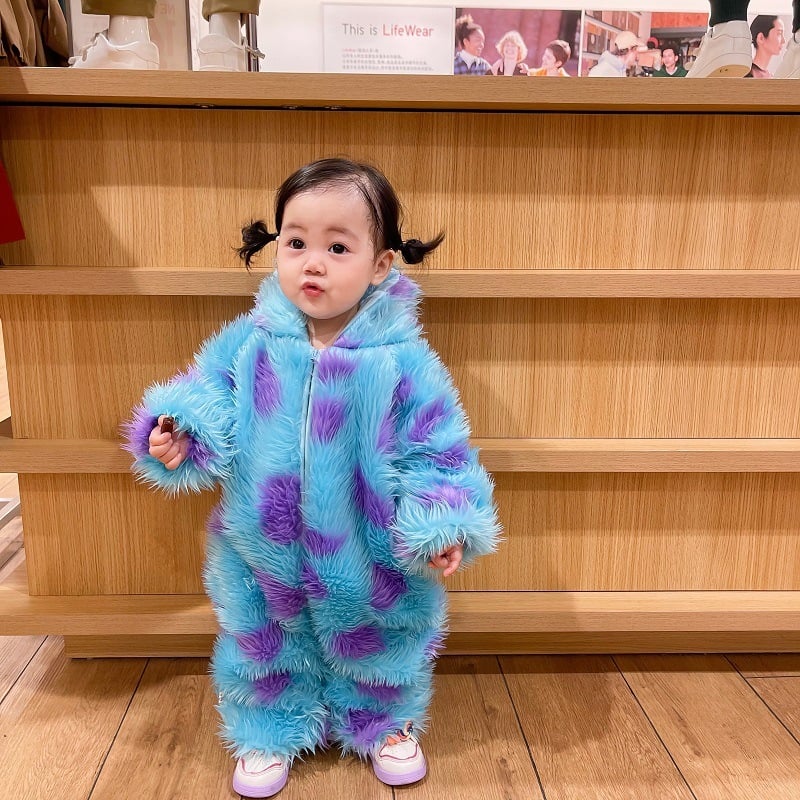 Cute Animal Baby Jumpsuit With Hooded Zipper Elegance Lifestyle