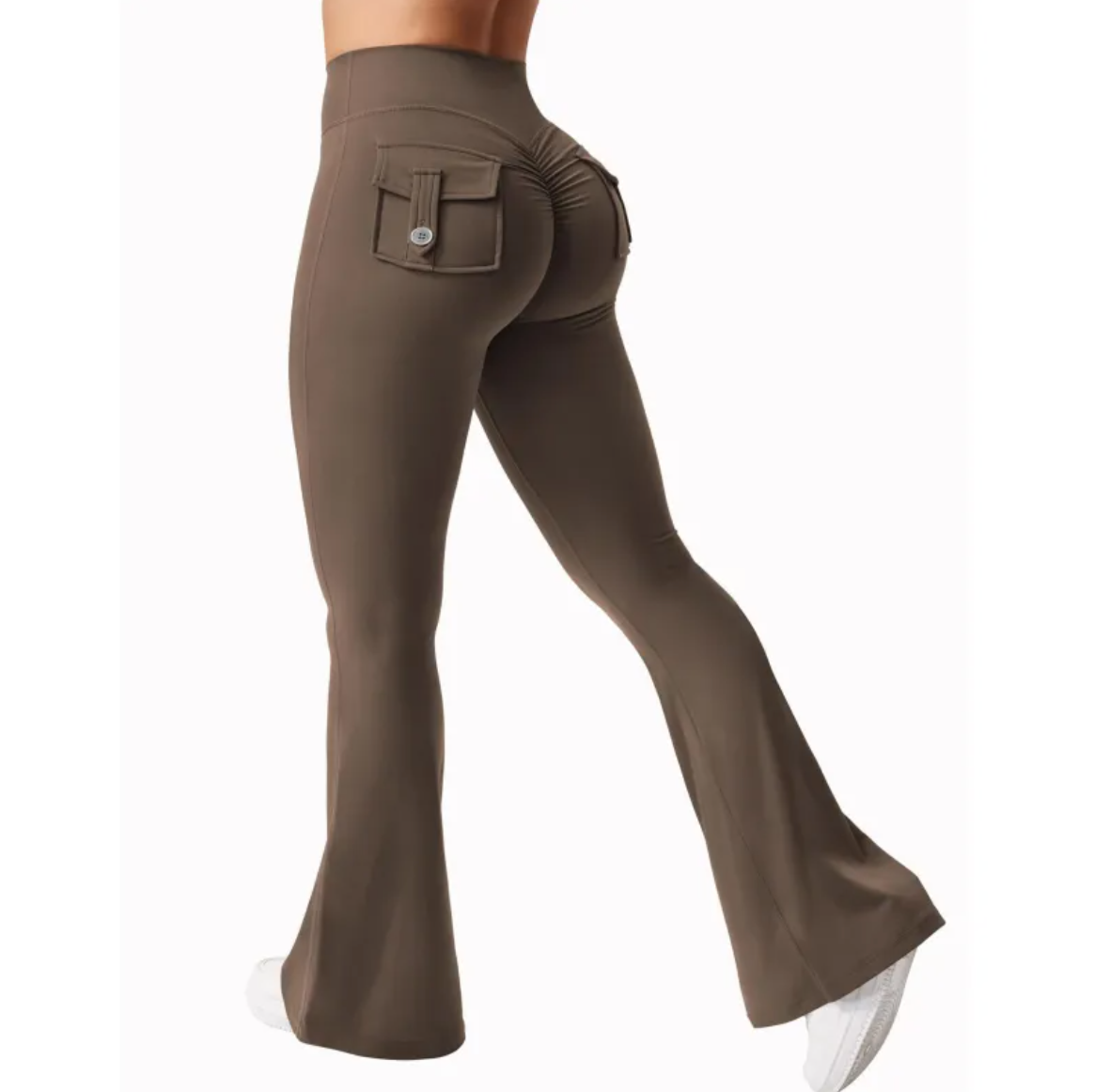 High-Waisted Cargo Joggers Elegance Lifestyle