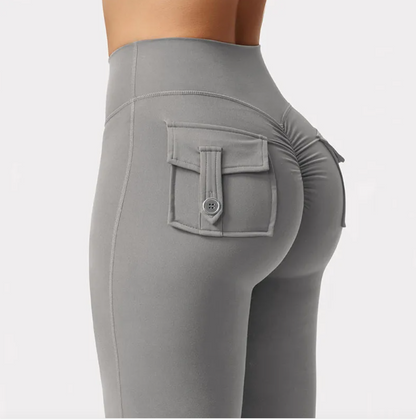 High-Waisted Cargo Joggers Elegance Lifestyle
