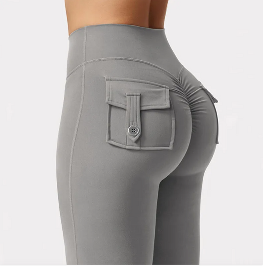 High-Waisted Cargo Joggers Elegance Lifestyle