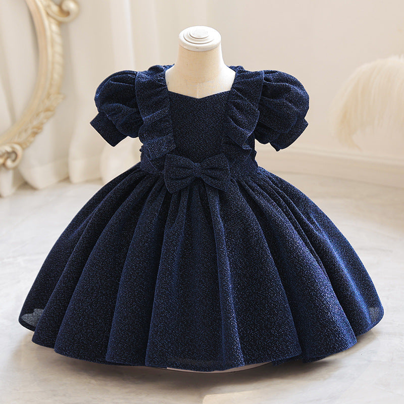 Puffy Western Style Princess Dress for One-Year-Old Elegance Lifestyle