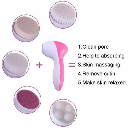 5 in 1 Electric Facial Cleansing Brush Set Health & Beauty-5